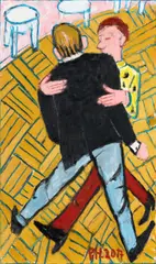 Peter Herrmann, Tanzende, 2017, Öl auf Leinwand