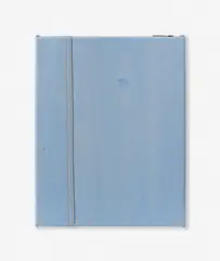 Monika Baer, "Ledge", 2009, Aquarell, Acryl, Naht und Schlüssel auf Leinwand