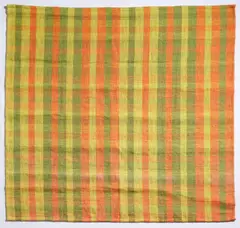 Jim Isermann, Ohne Titel, 1994, Jute, handgewebt und Kunststoffösen