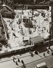 Baustelle 1954 (No.6/2237) by Peter Keetman, 1954, Gelatinesilberabzug auf Agfa, sold Oct 2024