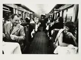 Robert Lebeck, Willy Brandt im Speisewagen, Süddeutschland 1973