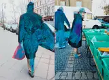 Boris Mikhailov, Ohne Titel, 2017, Zwei C-Prints, koloriert auf Fujicolor Crystal Archive