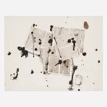 Pet Stains by Al Taylor, 1990, lithograph in colors on BFK Rives, sold Aug 2023