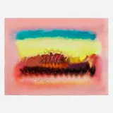 Souleymane Keita, Composition, 1983, color pastels, gouache and watercolor on J. Perrigot Arches Special MBM paper
