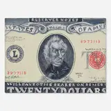 Phillip Hefferton, Twenty Dollars, 1962, oil on canvas