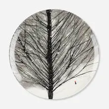 Matthew Wong, Untitled (plate), 2021, transfer-printed porcelain