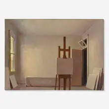 Fredric Dalkey, Annunciation: The White Studio, 1991, oil on canvas