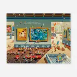 Hiro Yamagata, Museum II, 1983, acrylic on canvas