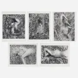 Judy Coleman, Five works from A Portfolio of Six Photographs, 1988-89, gelatin silver print