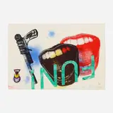 Kenny Scharf, Fun, 2009, collage on Arches