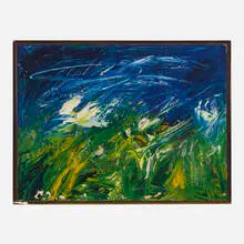 Jules Engel, Seascape, oil on canvas