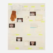 I Will Always Love You by Dawn Kasper, 2003, mixed media collage on paper, sold Aug 2023