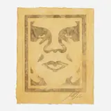 Icon by Shepard Fairey, 2005, monoprint, sold Aug 2023