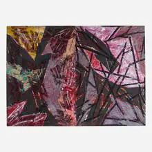 Charles Arnoldi, Untitled (Santa Barbara), 1986, woodcut monotype in colors on two sheets
