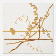 D. J. Simpson, Blue Milk Drawing, 2000, laminated plywood
