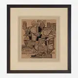 Victor Vasarely, Zurr, acrylic on paperboard