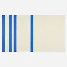 Blau - Weiss by Andreas Brandt, 1975-76, oil on canvas, sold Jun 2023