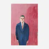 Paul Wonner, Portrait of Tony Berlant, 1961, watercolor, gouache and casein on paper