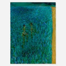 Rex Ashlock, Sea with Two Swimmers, 1975-76, oil on canvas