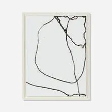 Emil Lukas, Point 26, 2014, ink on glass over paper in artist's frame