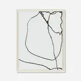 Emil Lukas, Point 26, 2014, ink on glass over paper in artist's frame