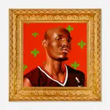 Kehinde Wiley, Portrait of a Man, 2006, oil on canvas in artist's frame