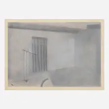David Lynch, Abstract Art in the Living Room, 1985, chalk on paper