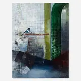 Bernhard Martin, Affentorplatz, 2006, oil and acrylic on panel
