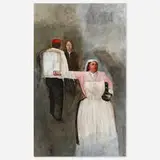 Axel Geis, Frau mit ausegestrecktem
