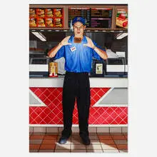 Big Mac by Chris Woods, 1998, oil on canvas, sold Jun 2023