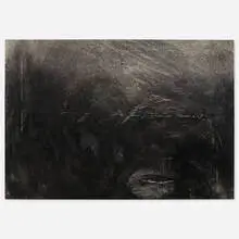 Sam Moyer, Percy, 2013, ink on canvas laid to panel