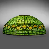 Tiffany Studios, Vine Border (Acorn) shade, c. 1910, leaded glass