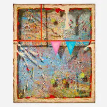 Jack Lembeck, Homage to Donald Duck, 1976, acrylic on canvas