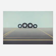 Pierre Dorion, Minimalist Space, No View, 2002, oil on linen