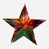 Star Spin Painting by Damien Hirst, 2009, acrylic on paper, sold Mar 2025