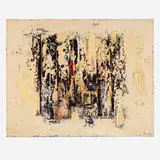 Alfonso Borghi, The Wood of Austin (E. Dickenson), 2001, oil and collage on canvas