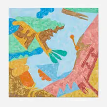 Leonard Edmondson, Mainstream, 1990, acrylic on canvas