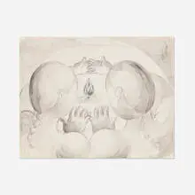 Lily Wong, Fire (Study for Spell), 2020, pencil and ink on paper