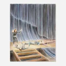 Bernhard Brungs, Dirigieren (Susan Sontag), 2012, oil on canvas