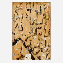 Bill Lynch, Owls, oil on wood