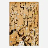 Bill Lynch, Owls, oil on wood