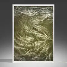 Virginia Overton, Untitled (Xerox), 2010, wood, fluorescent lights, acrylic, print on paper