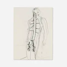 Marc Quinn, Blind Leading the Blind: Anatomy of Ecstasies, 1995, collage and graphite on paper