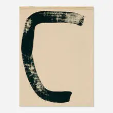 Julia Rommel, C, 2011, oil and bleach on linen