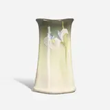 Charles Chilcote for Weller Pottery, Eocean Rose vase with Japanese irises