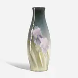 Charles Chilcote for Weller Pottery, Eocean vase with irises