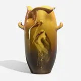 Standard Glaze vase with Marabou storks by Robert Bruce Horsfall for Rookwood Pottery, sold Mar 2023