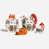 Royal Bayreuth, Collection of four Devil and Cards works
