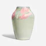 Eocean vase with poppies by Levi J. Burgess for Weller Pottery, sold Mar 2023