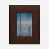 Dry Creek (Vellum plaque) by Lorinda Epply for Rookwood Pottery, 1913, glazed earthenware, original frame, sold Mar 2023